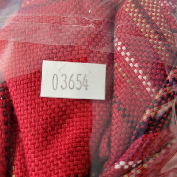 Evan- Picone Woman Plaid Light Tweed Jacket Womens 22W Red Open Front 3/4 Sleeve - Picture 14 of 14